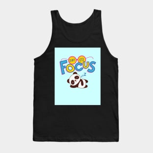 Don't Lose Focus With Sleeping Panda Tank Top